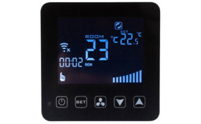 Комнатный термостат Techno КТ-300 (сенсорное управление Wi-Fi), Чёрный