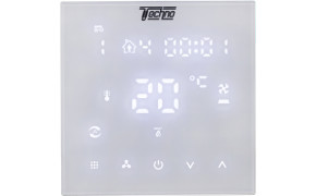 Комнатный термостат Techno КТ-24 на 24V, (сенсорное управление), Белый