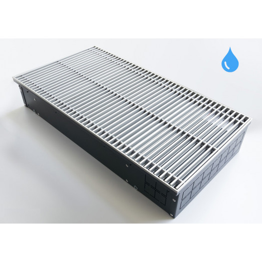 Внутрипольный конвектор Techno KVZs WD 380-120-2100 для влажных помещений с естественной конвекцией