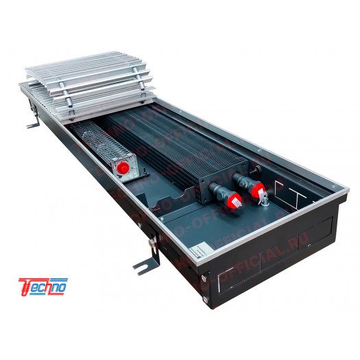 Внутрипольный конвектор Techno Vent KVZV 300-105-4500 с принудительной конвекцией