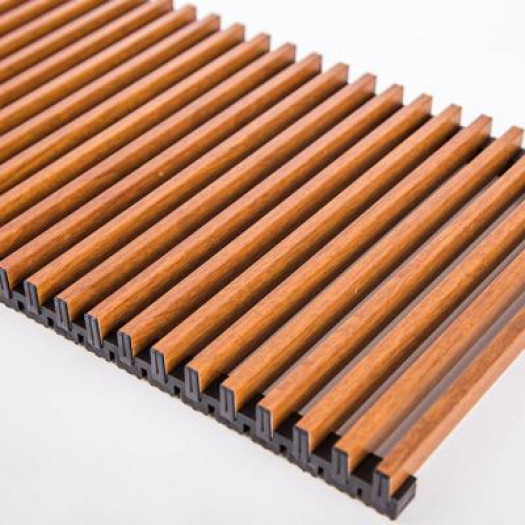 Решетка Techno RRAp Elit 150-4700 алюминиевая рулонная (декор дерево - Дуб)